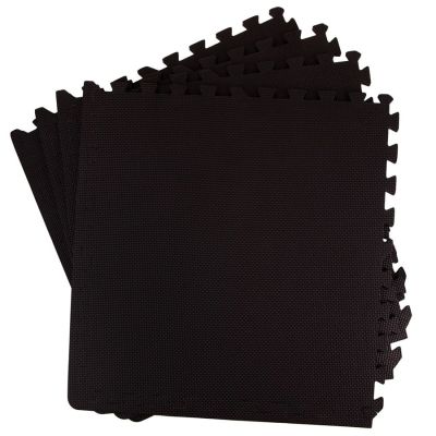 2. EB FIT puzzle exercise mat 60x60x1.0cm 4 pcs black