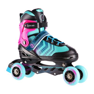 6. NH18192A 4in1 BLACK-PURPLE SIZE M(34-38) ROLLER SKATES WITH HOCKEY SLEEVE NILS EXTREME