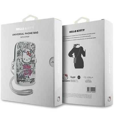 5. Hello Kitty Graffiti Kitty Head bag - white
