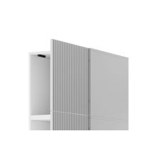 PAFOS 1D wardrobe with top unit 45x55.5x45 white matt