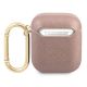 2. Guess GUA2SASMP AirPods cover pink/pink Saffiano Script Metal Collection