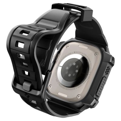 12. Spigen Rugged Armor Pro Apple Watch Ultra (49mm) Strap Case - Black