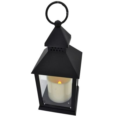 3. DECORATIVE LANTERN 23 CM LED BATTERY-OPERATED BLACK