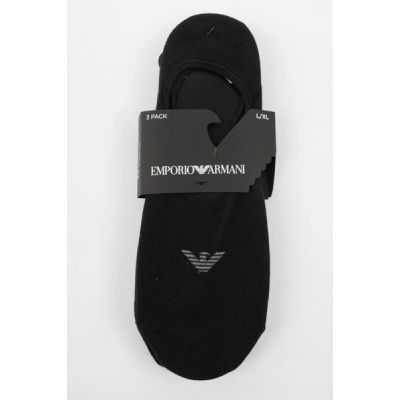 3. Emporio Armani Calza Micro Socks Cotton Black 3-Pack