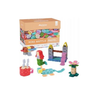 6. Marioinex Mini Waffle building blocks, 400 pieces, pastel