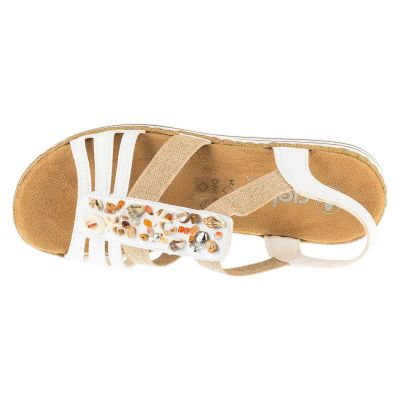 3. Rieker Sandals V0656-80 White 36