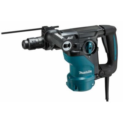 12. MAKITA HR3012FCWJ SDS-Plus 3.9J 1050W AVT MAKPAC Rotary Hammer + DX11 Dust Collector Black, Blue