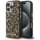 Karl Lagerfeld IML Leopard Pattern MagSafe Case for iPhone 16 Pro Max - Brown