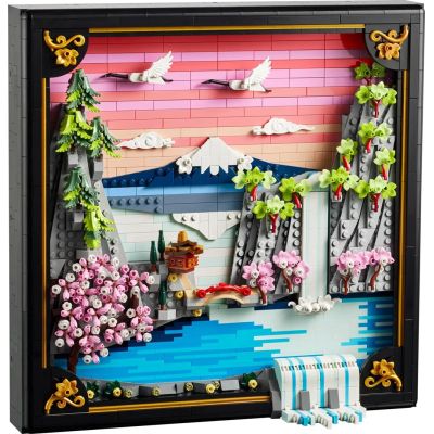 3. LEGO Art 31218 Japanese Landscape with Cherry Blossoms