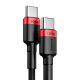 4. Baseus CATKLF-AL91 USB-C - USB-C PD QC cable 100W 5A 480Mb/s 2m - black and red