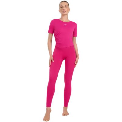 13. Women's leggings 4F FNK F369 pink 4FWAW25TFTIF369 54S
