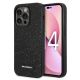 Karl Lagerfeld Glitter Plaque Logo Case for iPhone 14 Pro Max - Black