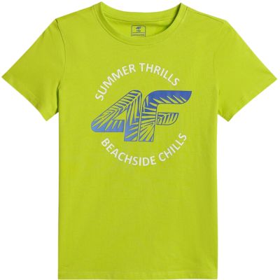 2. Boy's T-shirt 4F M3284 juicy green 4FJWSS26TTSHM3284 45S