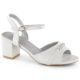 10. Vinceza W JAN305 silver high-heeled sandals