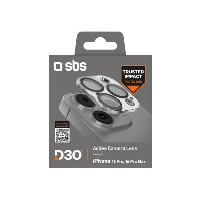 2. SBS Active Camera Lens D3O Tempered Glass for iPhone 16 Pro / 16 Pro Max Camera