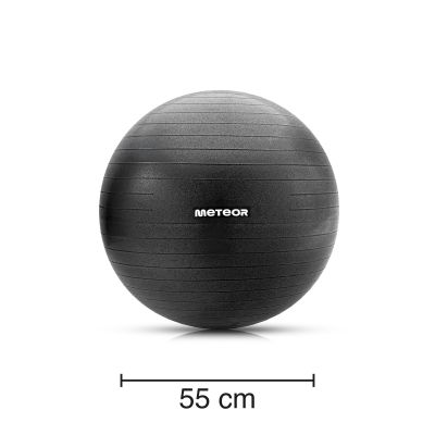 5. Meteor Fitness Ball 55 cm Black