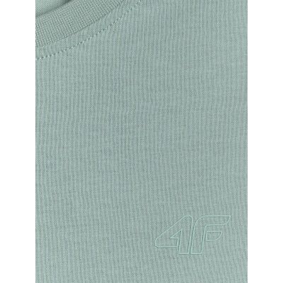 8. Regular plain girls' T-shirt 4F 4FJRSS26TTSHF3554-12S