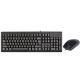 Keyboard, Set of keyboard + membrane mouse A4 TECH A4TKLA43774 (USB 2.0; black; optical)