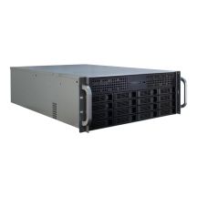 Inter-Tech 4U-4416L Rack Black, Silver