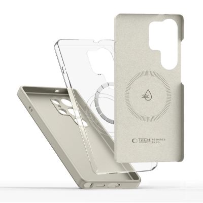 3. Tech-Protect Silicone MagSafe Case for Samsung Galaxy S26 Ultra - Beige