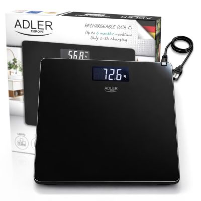 16. ADLER AD 8194b Bathroom Scale, Black