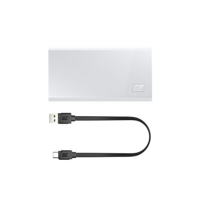8. GREEN CELL POWERBANK POWERPLAY 20S WHITE 20000MAH 22.5W 3X USB-C PD 1X USB-A