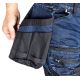 7. DENIM WORK TROUSERS WITH CORDURA REINFORCEMENTS, NAVY BLUE, SIZE M