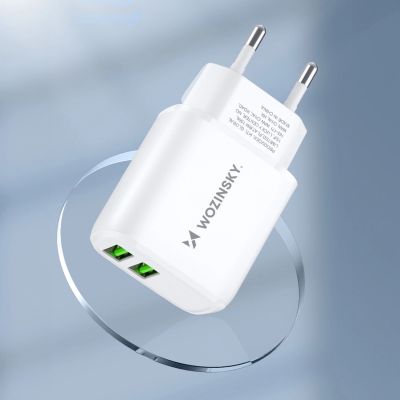 11. Wozinsky CUWCW 2.4A 2 x USB-A Wall Charger - White