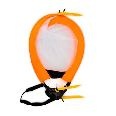 4. Pop-up soccer training goal - orange (S) 76x45x45 cm