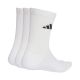 2. adidas Cushioned Sportswear Crew 3P Socks White JZ0530