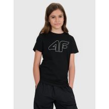 Girls' regular printed T-shirt 4F 4FJWSS25TTSHF2176-20S