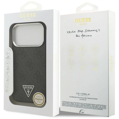 8. Guess 4G Triangle Logo MagSafe case for iPhone 17 Pro - black