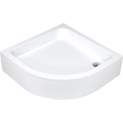 Semi-circular acrylic shower tray 80 cm