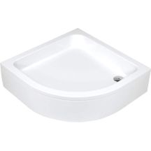 Semi-circular acrylic shower tray 80 cm