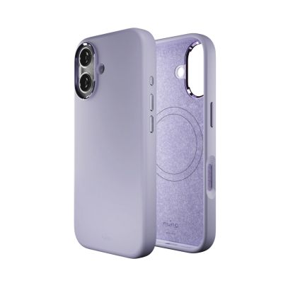 4. Puro Icon Mag Pro Liquid Silicone Case for iPhone 17, MagSafe Compatible, with Camera Protection and Aluminum Buttons - Pink
