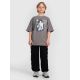 7. Boy's oversize T-shirt with print 4F 4FJRAW25TTSHM3062-24S
