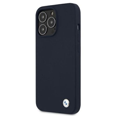 2. Etui BMW BMHCP13LSILNA iPhone 13 Pro / 13 6,1" granatowy/navy hardcase Silicone Signature