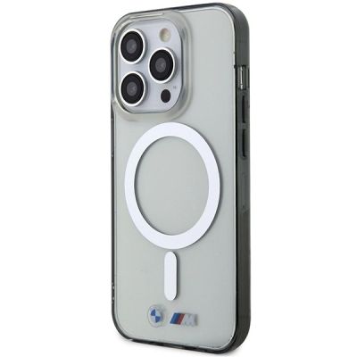 2. Case BMW BMHMP14XHCRS iPhone 14 Pro Max 6.7" transparent hardcase Silver Ring MagSafe