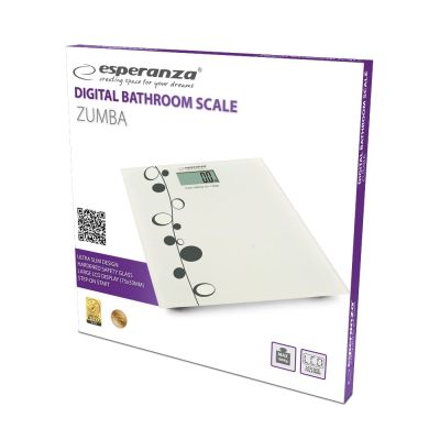 8. Esperanza Zumba EBS005 bathroom scale (white)