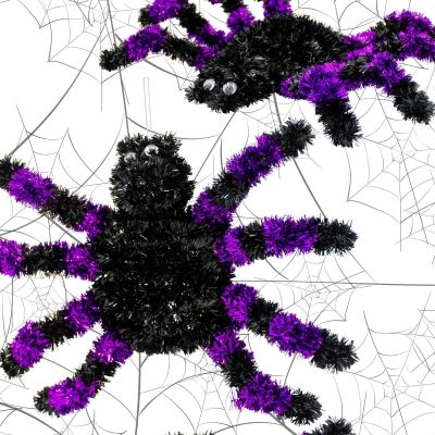6. HALLOWEEN PURPLE DECORATIVE FIGURE SPIDER