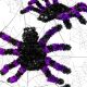 6. HALLOWEEN PURPLE DECORATIVE FIGURE SPIDER