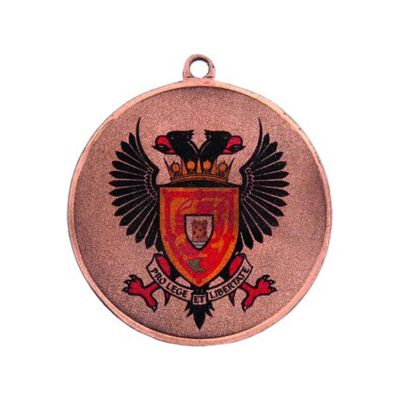 8. Metal medal with LuxorJet color print