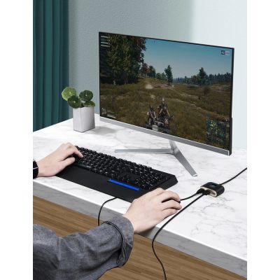 10. HUB Baseus Square USB-A to 1x USB-A 3.2 Gen 1 / 3x USB 2.0 with 1m cable - black