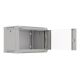 21. Lanberg 19" 6U 540x350 gray glass door wall-mounted rack cabinet (Flat Pack)