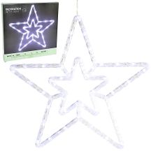 DECORATIVE STAR WITH ILLUMINATION 40 LEDS 35 CM WHITE
