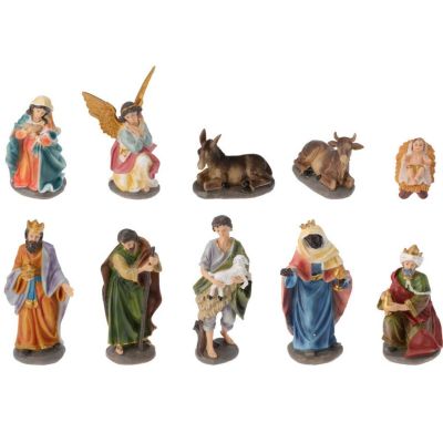 3. Nativity Scene Figurines, 10 Pieces, 20 cm