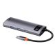 4. Baseus Metal Gleam Series 5-in-1 Multifunctional HUB USB Type C - USB Type C Power Delivery 100 W / HDMI 4K 30 Hz / 3x USB 3.2 Gen 1 (CAHUB-CX0G)