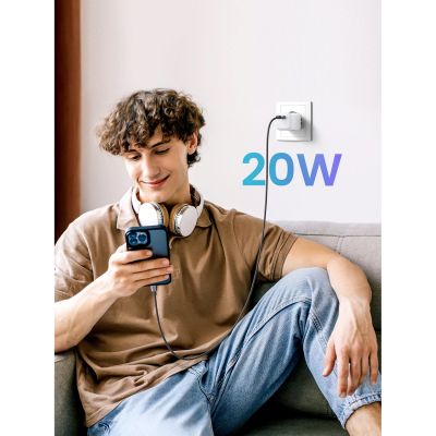 8. Ugreen Nexode mini CD318 15324 GaN 20W USB-C PD 3.0 / QC 4.0 network charger - white