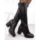 4. Sergio Leone KZ257 black insulated women's boots