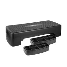 Rebel Active Step for Aerobics and Fitness, 3 Steps, 68 cm, Black RBA-3227-BK